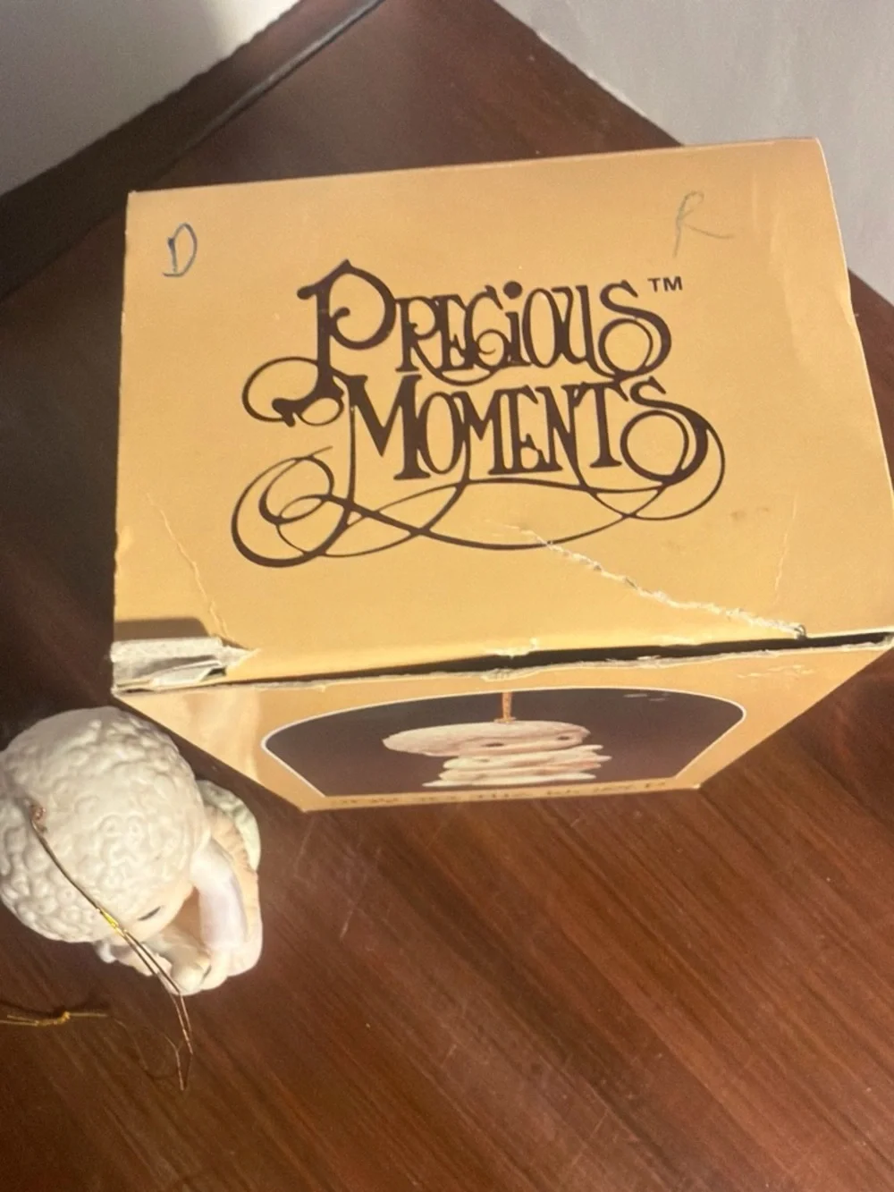 Precious Moments 'Joy to the World' Lid slightly damaged